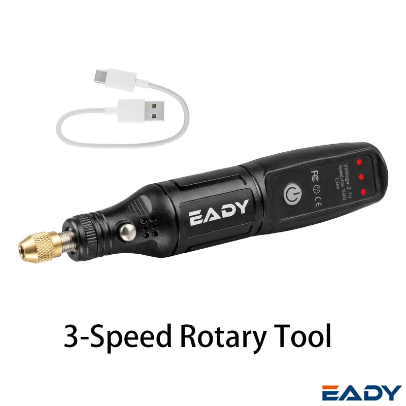 EADY 102PCS Cordless Mini Rotary Tool Kit, USB Rechargeable, for Engraving, Polishing, Sanding, DIY Crafts, Jewelry Making