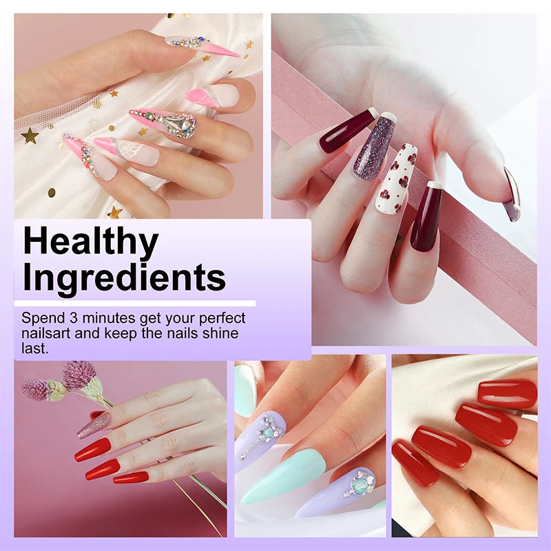 LNWPYH Gel Nail Polish Set Nail Gel Kit 26 Color Semi Permanent UV Led Gel Varnish Soak Off Nail Lacquers Base Coat Top Coat Kit