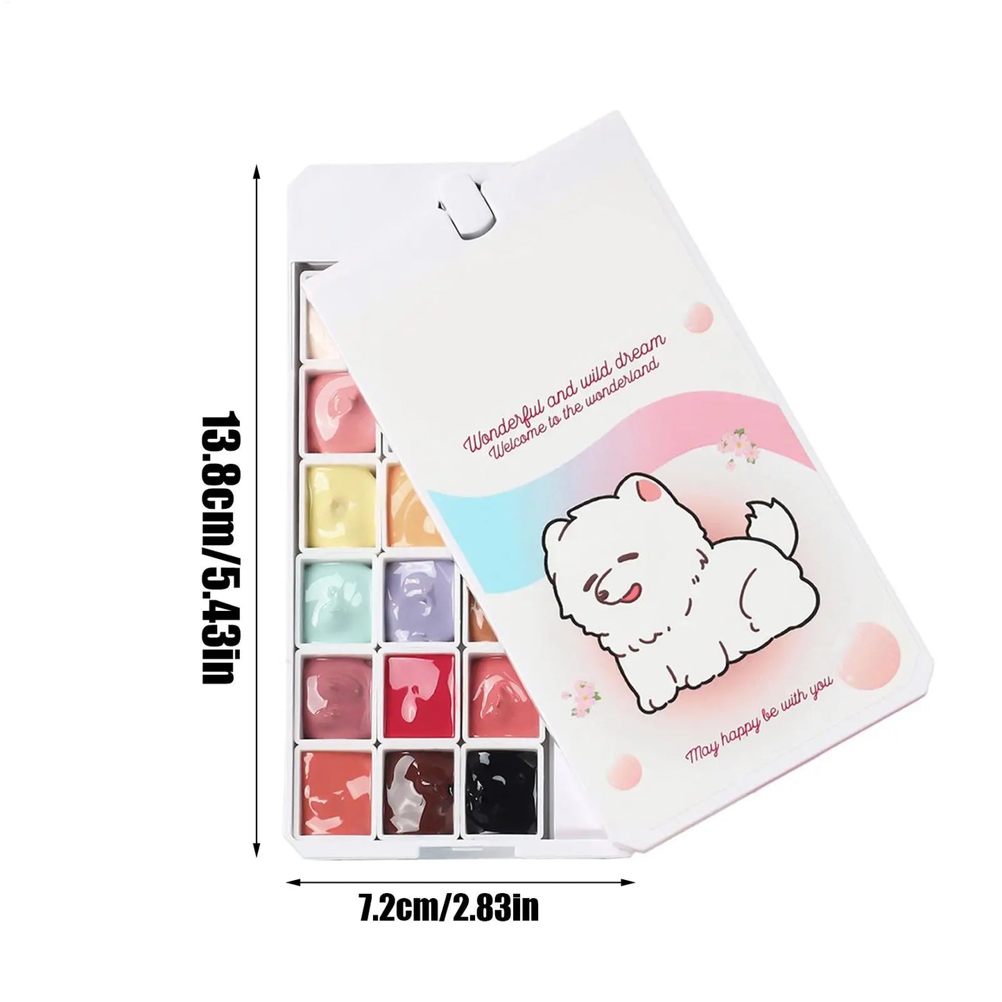 18 Colors Nail Patting Gel Solid Gradient Manicure Paint Gel Nail Paint Palette for Women Girls Professionals Home Salon