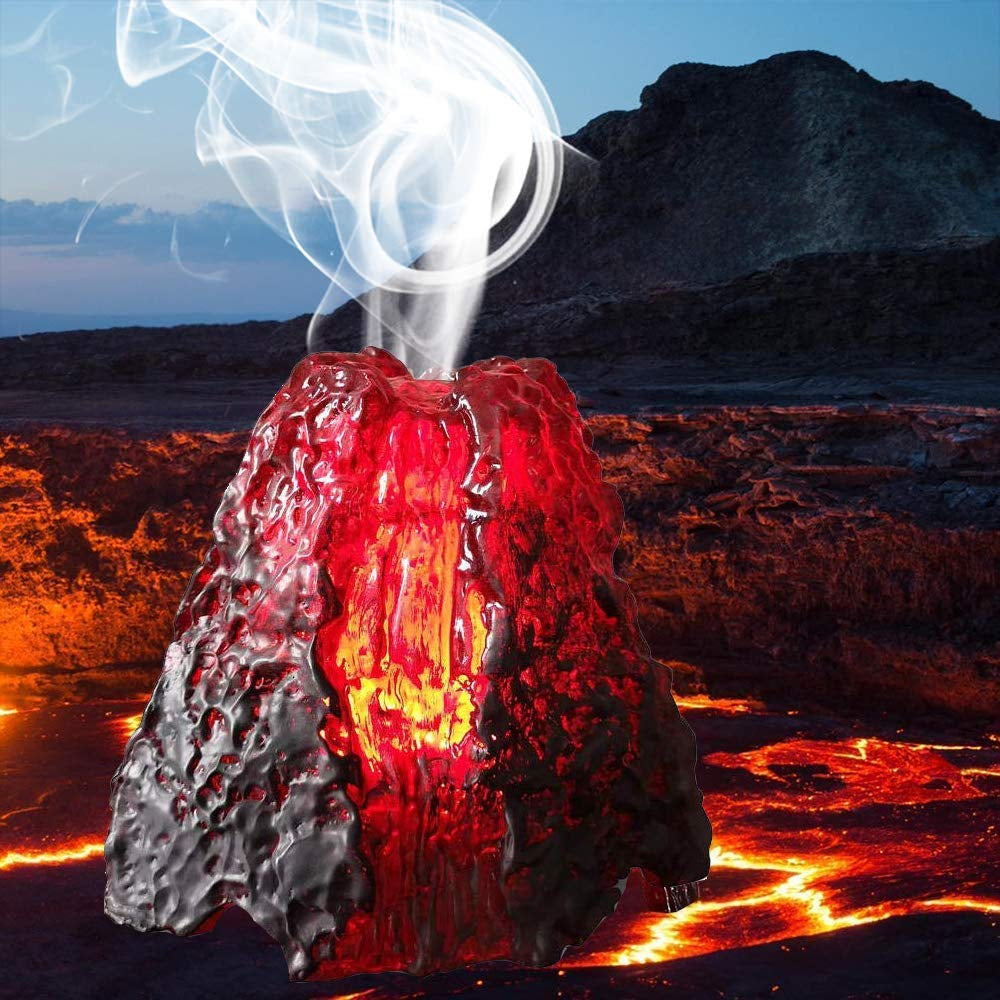 Volcano Ultrasonic Essential Oil Aromatherapy Diffuser Gifts for Boys Girls Women Men Kids Home Room Decor Living Room Office Night Light for Bedroom