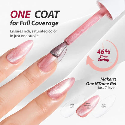 Makartt 6 Colors Cat Eye Gel Nail Polish Set, Magnetic Nail Art Gel Kit Soak Off UV LED Lamp Required Manicure Tools For Women