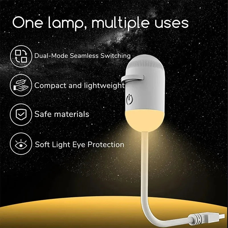 2-in-1 Mini Galaxy Star Projector Night Light – Starry Sky Ambient Lamp, Perfect Gift for Kids, Ideal for Bedroom Sleep