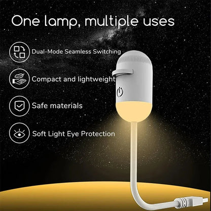 2-in-1 Mini Galaxy Star Projector Night Light – Starry Sky Ambient Lamp, Perfect Gift for Kids, Ideal for Bedroom Sleep