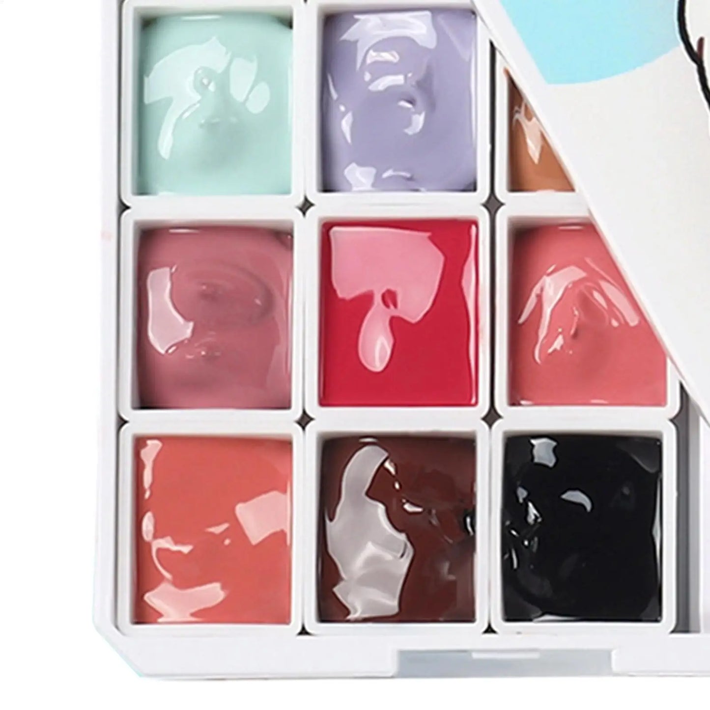 Nail Patting Gel 18 Colors Solid Gradient Manicure Paint Gel Nail Paint Palette for Women Girls Professionals Home Salon