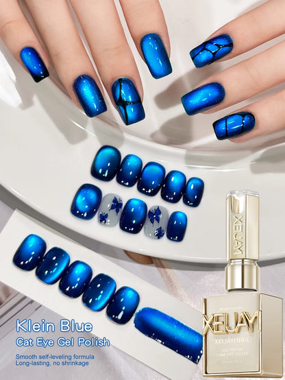 15ml Snow Pear Crushed Ice Cat Eye Gel Nail Polish,  Shiny Bubble-Free UV/LED Quick-Drying Gel Suitable For Nail Art DIY Design