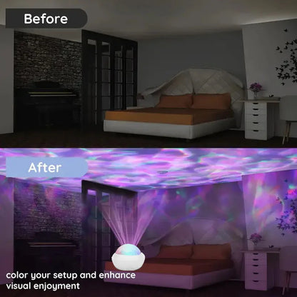 RGB Atmosphere Night Lights Northern Light Projector Remote Control USB Aurora Projection Lamp 360° Rotate for Home Party Decor