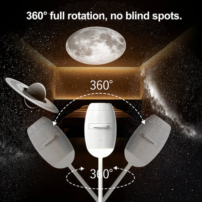 2 in 1 USB Projection Lamp Manual Focus Projector Light Car Ambient Light Room Starry Star Romantic Saturn Galaxy Night Lights
