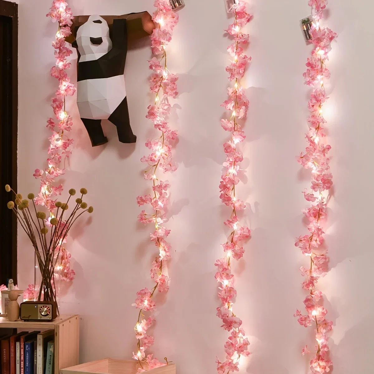 LED Cherry Blossom Lamp String Yard Light New Year Decor Festival Garden Lawn Indoor LED Outdoor Home Wedding Decorative Lights