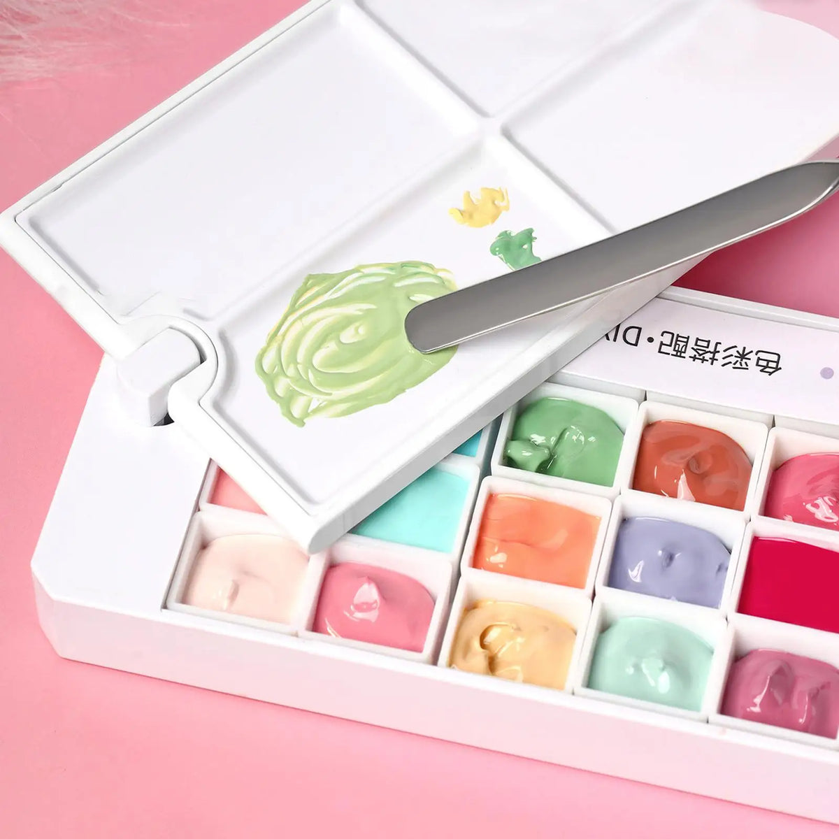 Nail Patting Gel 18 Colors Solid Gradient Manicure Paint Gel Nail Paint Palette for Women Girls Professionals Home Salon