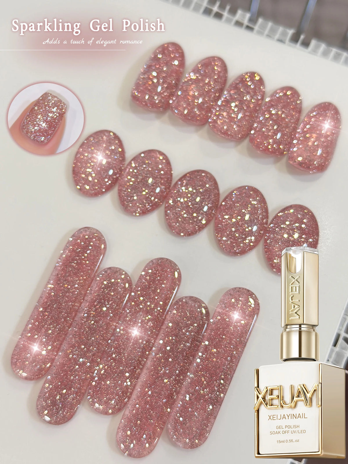 1PC 15ml Eggshell Gel Nail Polish Quail Egg Semi Permanent Nail Gel All For Manicure Soak Off UV LED Gel Varnish Nail Art