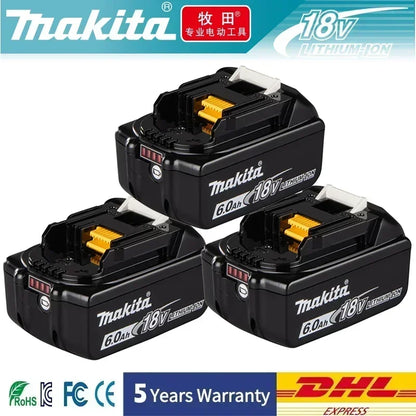 Original makita accessories 6Ah for Makita 18V Battery BL1830B BL1850B BL1850 BL1840 BL1860 BL1815 Replacement Lithium Battery