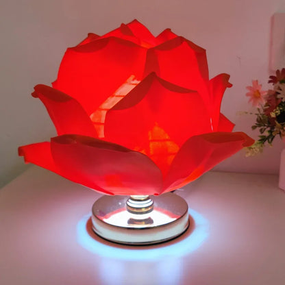 Creative Rose Floral Night Light Table Lamp Decorative Atmosphere Light for Girls Bedroom