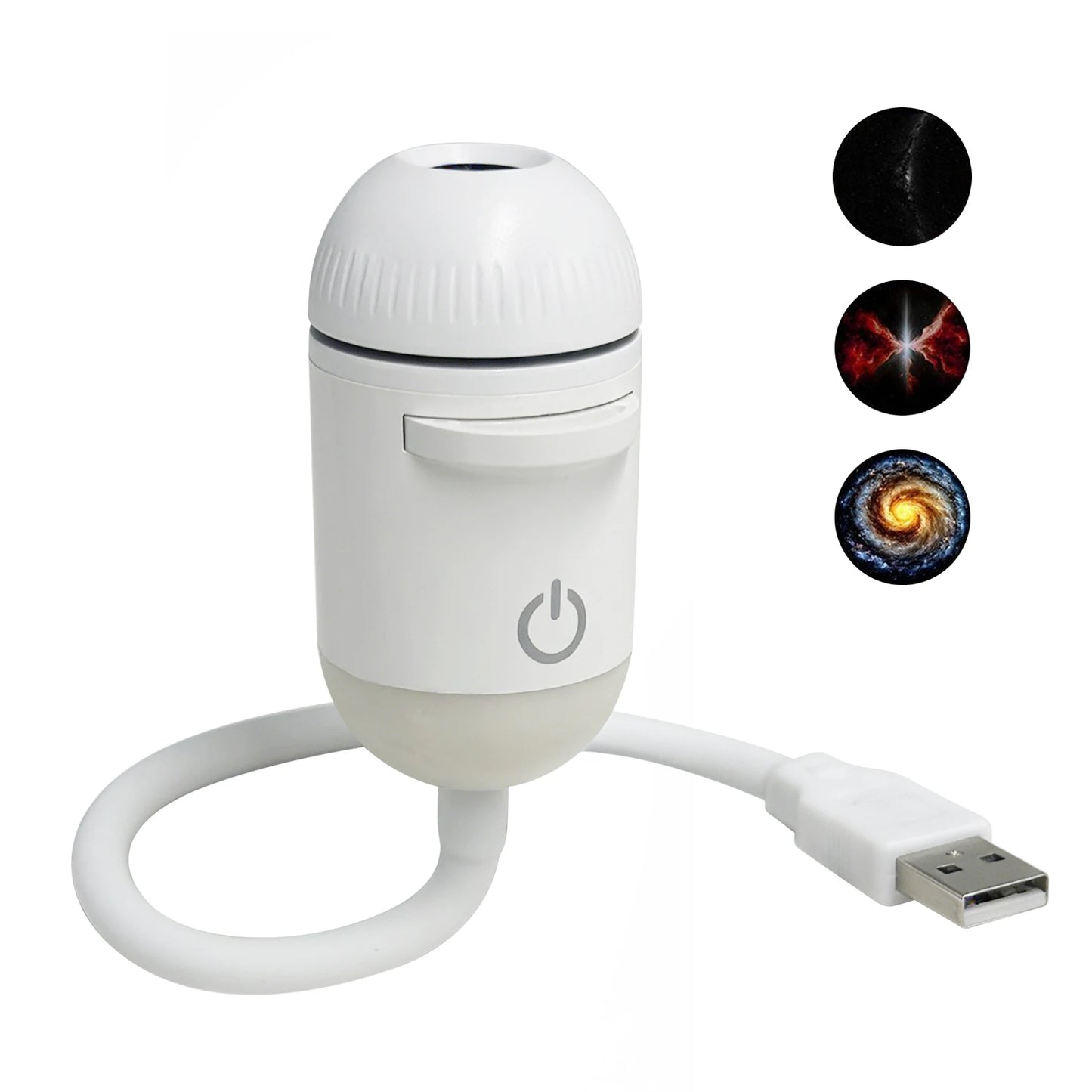 Mini Galaxy Star Projector Night Light Starry Sky Ambient Lamp USB Car Atmosphere Projector Light for Bedroom Sleep & Decoration