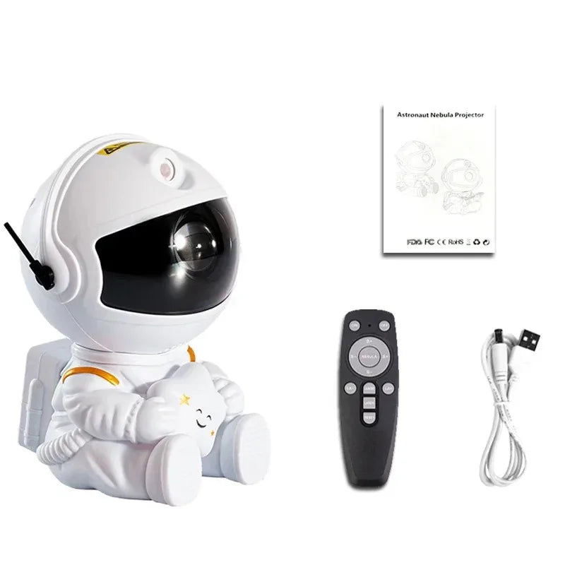 Galaxy Star Projector Night Lights, Starry Sky, Astronaut Atmosphere LED Lamp Decorative Bedroom Ceiling for Kids Children Gifts