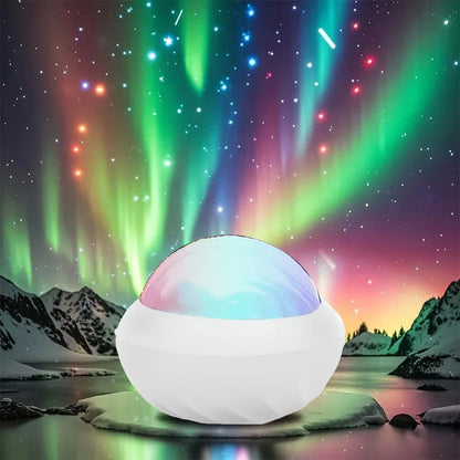 RGB Atmosphere Night Lights Northern Light Projector Remote Control USB Aurora Projection Lamp 360° Rotate for Home Party Decor