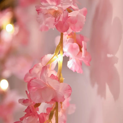 LED Cherry Blossom Lamp String Yard Light New Year Decor Festival Garden Lawn Indoor LED Outdoor Home Wedding Decorative Lights