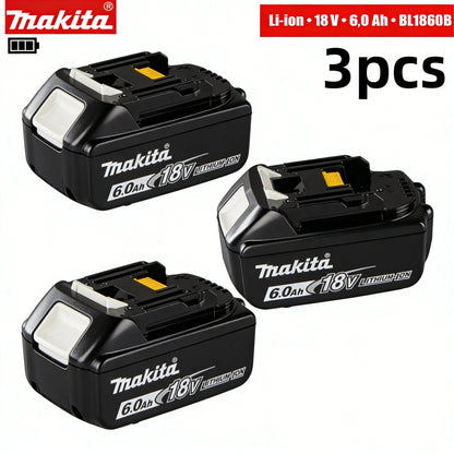 Original makita accessories 6Ah for Makita 18V Battery BL1830B BL1850B BL1850 BL1840 BL1860 BL1815 Replacement Lithium Battery