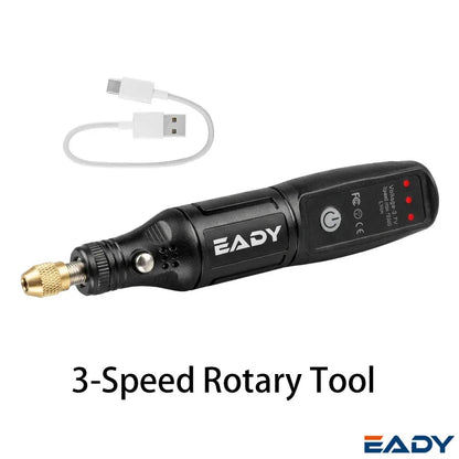 EADY 102PCS Cordless Mini Rotary Tool Kit, USB Rechargeable, for Engraving, Polishing, Sanding, DIY Crafts, Jewelry Making