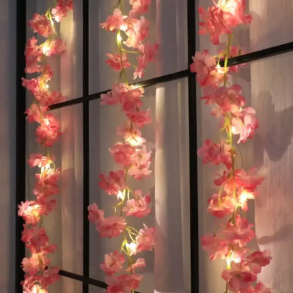 LED Cherry Blossom Lamp String Yard Light New Year Decor Festival Garden Lawn Indoor LED Outdoor Home Wedding Decorative Lights