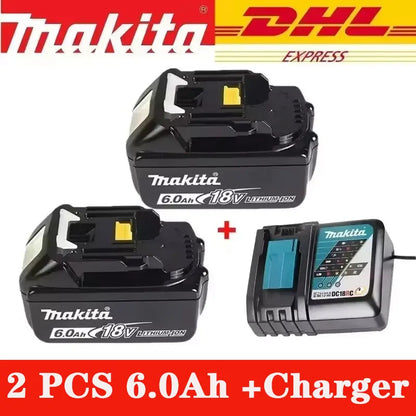 Original Makita 6.0Ah for Makita 18V Battery BL1830B BL1850B BL1850 BL1840 BL1860 BL1815 Replacement Lithium Battery