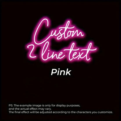 Custom USB-Powered Dual Row LED Neon Sign - Wall-Mounted  for Weddings Events Home Decor Bars Parties & Birthdays Perfect Gift