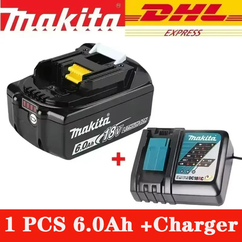 Original Makita 6.0Ah for Makita 18V Battery BL1830B BL1850B BL1850 BL1840 BL1860 BL1815 Replacement Lithium Battery
