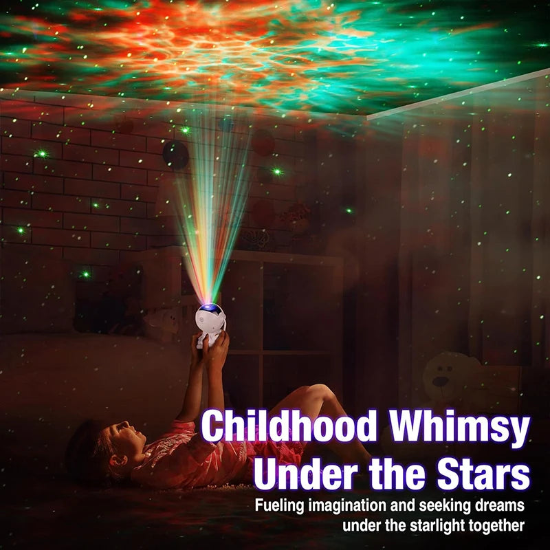 Astronaut Galaxy Projector, Night Light for Kids, Nebula Ceiling LED Lamp, Room Decor, Remote Control, Gifts for Birthdays