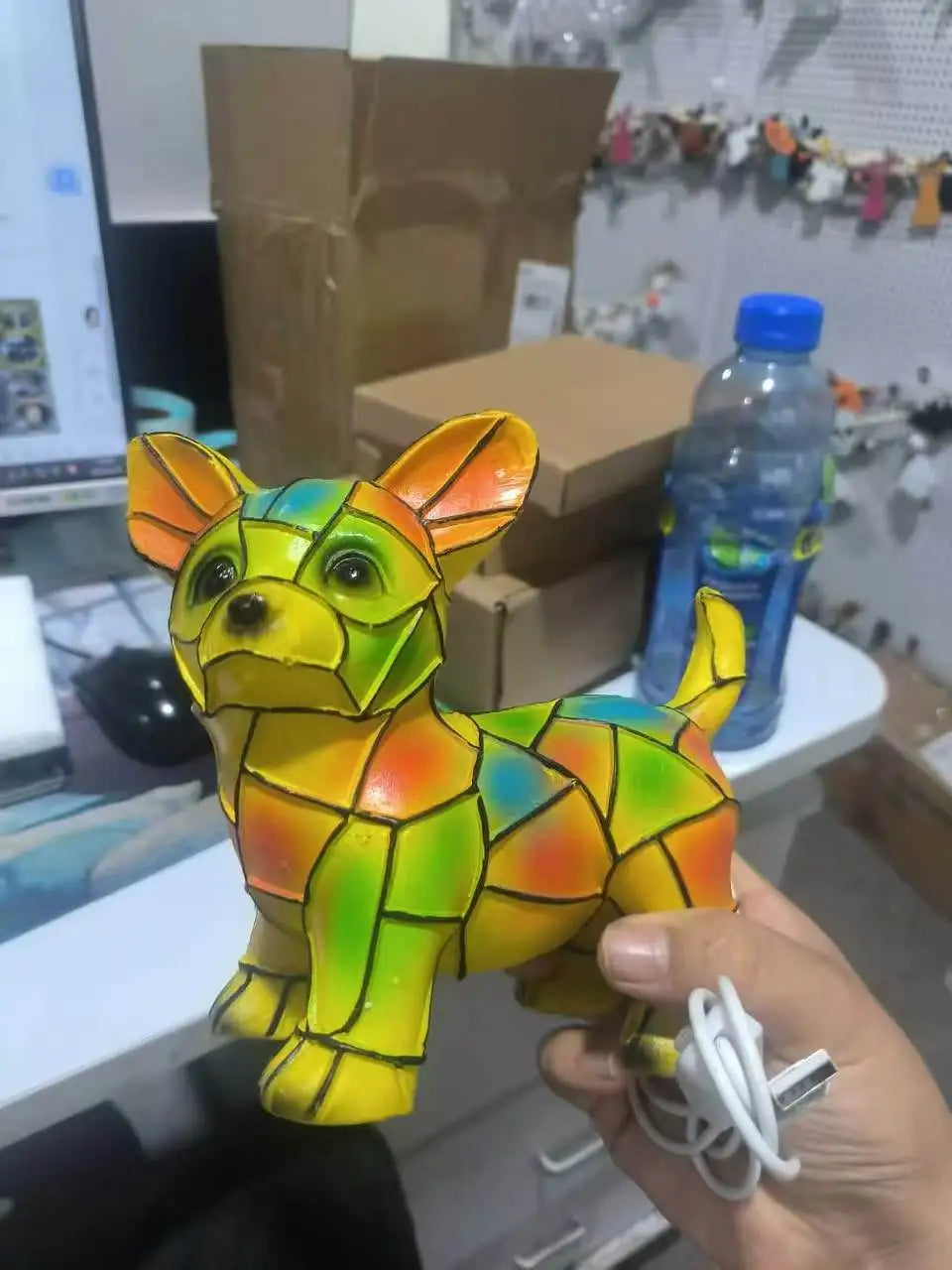 Fun Unique Artistic Cute Dog Shaped Decorative Ornament Small Night Light Modern New Design Atmospheric Lighting