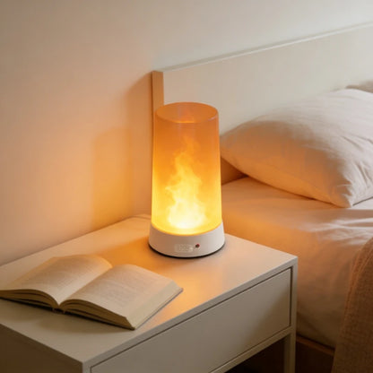 LED Simulated Flame Lamp, Romantic Night Light for Home Bedroom Bar KTV Party Wedding Christmas New Year Decoration