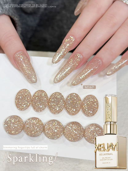 1PC 15ml Eggshell Gel Nail Polish Quail Egg Semi Permanent Nail Gel All For Manicure Soak Off UV LED Gel Varnish Nail Art