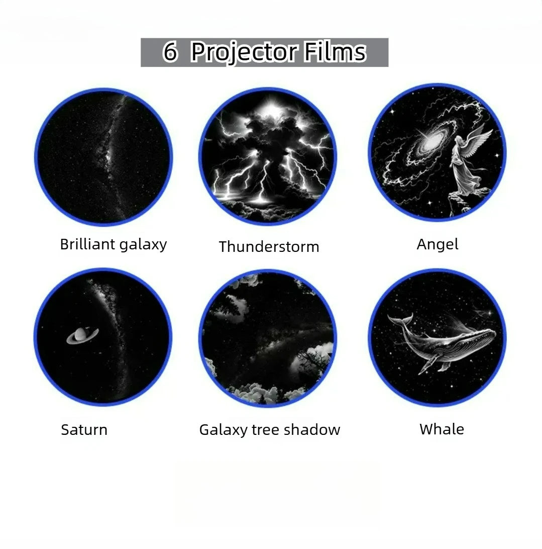 2-in-1 Mini Galaxy Star Projector Night Light – Starry Sky Ambient Lamp, Perfect Gift for Kids, Ideal for Bedroom Sleep