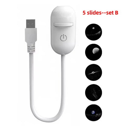 36 Slides Rotatable Galaxy Starry Sky Projector Portable Car Home Decor 2-in-1 Wiring-free Led Atmosphere Lamp Kids Adult Gifts