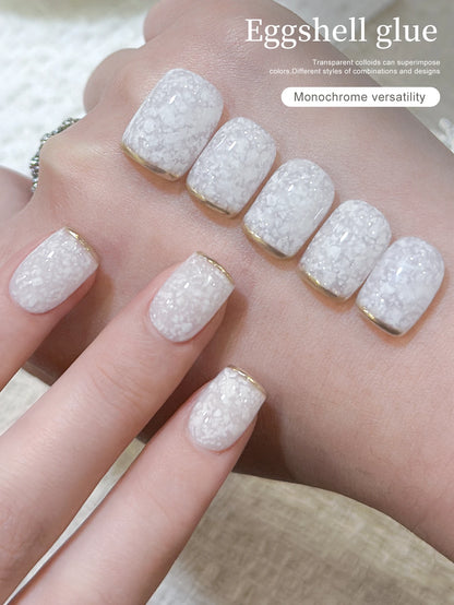 1PC 15ml Eggshell Gel Nail Polish Quail Egg Semi Permanent Nail Gel All For Manicure Soak Off UV LED Gel Varnish Nail Art