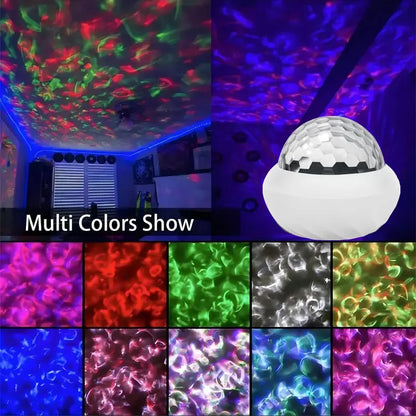 RGB Atmosphere Night Lights Northern Light Projector Remote Control USB Aurora Projection Lamp 360° Rotate for Home Party Decor