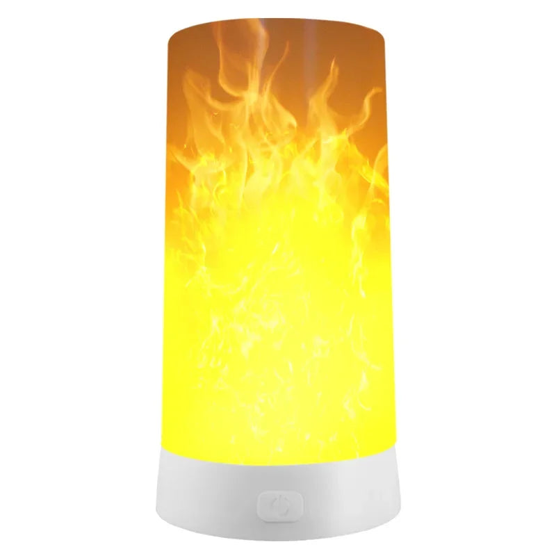 LED Simulated Flame Lamp, Romantic Night Light for Home Bedroom Bar KTV Party Wedding Christmas New Year Decoration