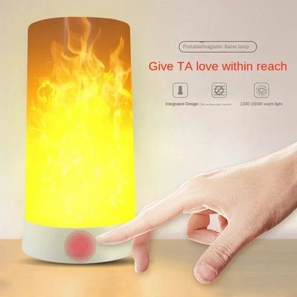 LED Simulated Flame Lamp, Romantic Night Light for Home Bedroom Bar KTV Party Wedding Christmas New Year Decoration