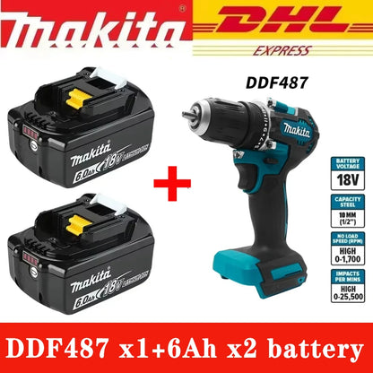 Original Makita 6.0Ah for Makita 18V Battery BL1830B BL1850B BL1850 BL1840 BL1860 BL1815 Replacement Lithium Battery