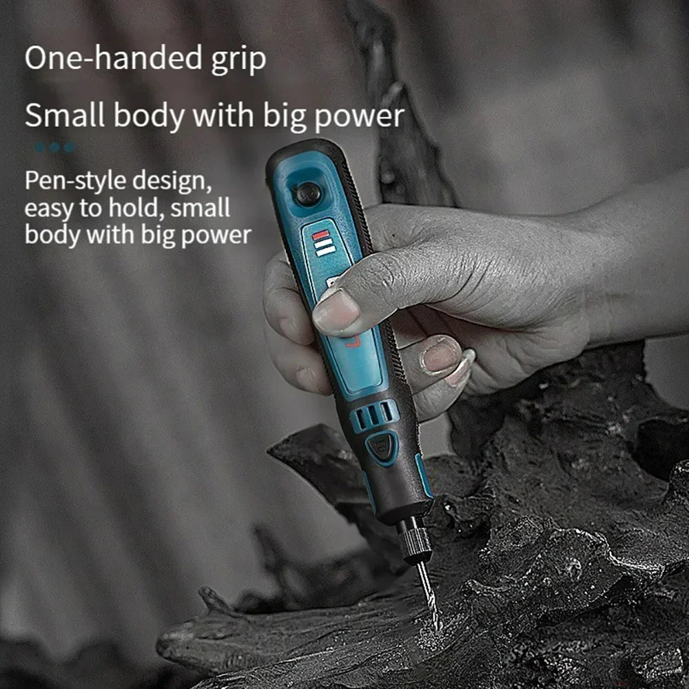 Cordless Electric Drill Micro Rotary Tool 3.6V 5000-10000-15000r Rechargeable Wireless Mini Grinder Mini Drill Engraver Kit