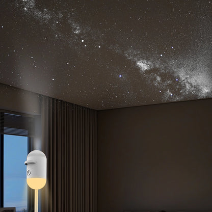 Mini Galaxy Star Projector Night Light Starry Sky Ambient Lamp USB Car Atmosphere Projector Light for Bedroom Sleep & Decoration