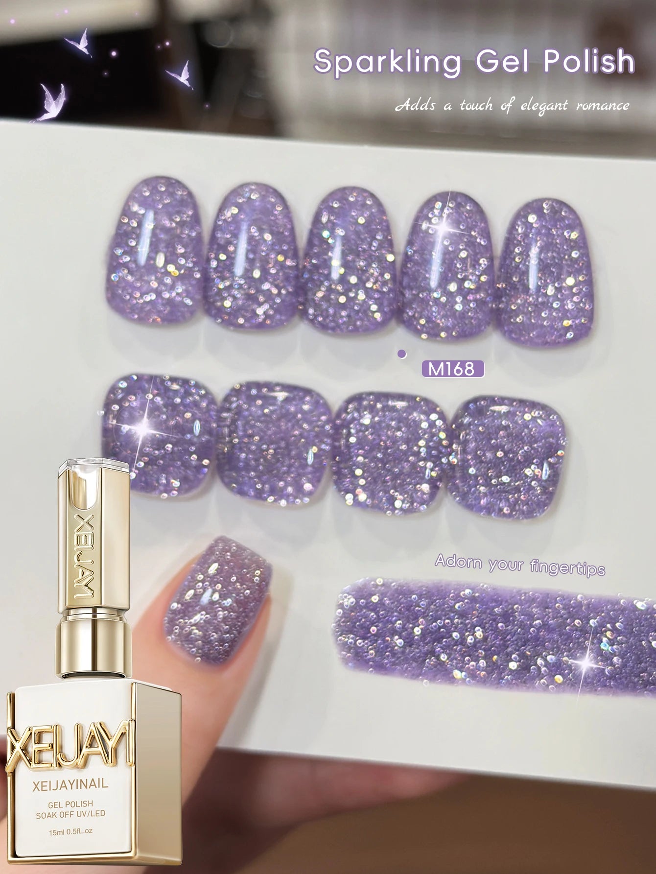 1PC 15ml Eggshell Gel Nail Polish Quail Egg Semi Permanent Nail Gel All For Manicure Soak Off UV LED Gel Varnish Nail Art