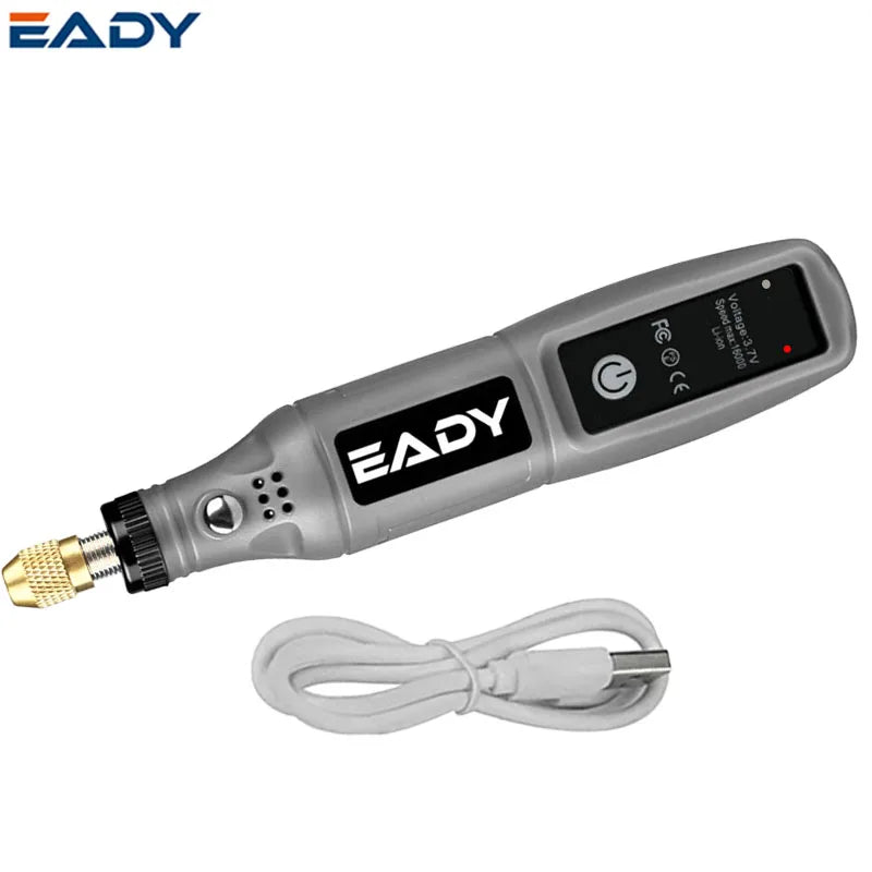 Mini Electric Drill USB Rechargeable Cordless Engraving Pen Dremel Tools Rotary Tool Cordless Hand Drill Mini Polisher for Hand
