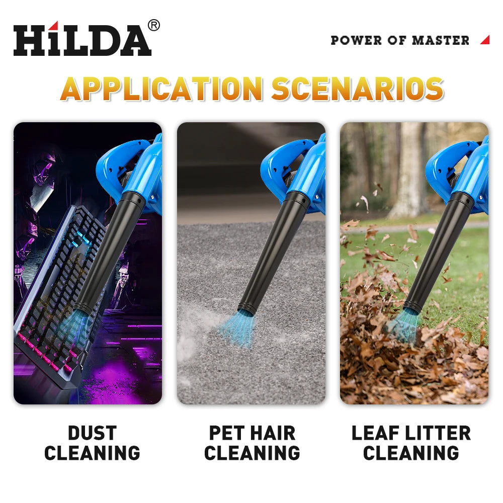 HILDA 1000W Electric Air Duster Computer Cleaner - High Power Dust Blower for Electronic Devices Dust Collector Blower