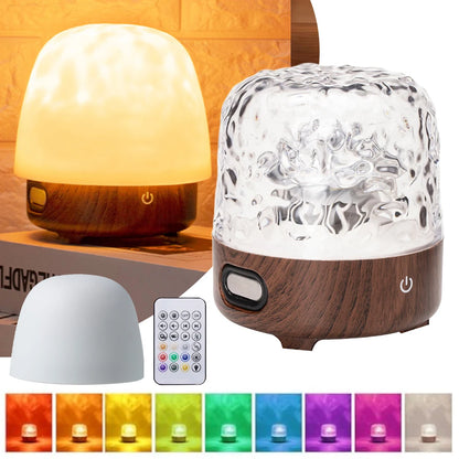 Ocean Wave Projector Light 16 Colors Atmosphere Lights with Remote & Touch Control Bluetooth Speaker Projector Night Lights