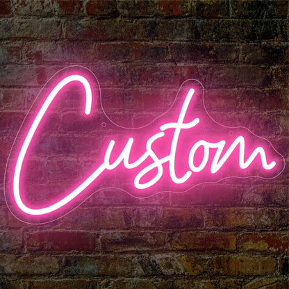 Custom LED Neon Signs, Personalized Letter Light Wall Decor for Weddings, Birthdays, Bedrooms, Game Rooms, Bars & Beauty Studios