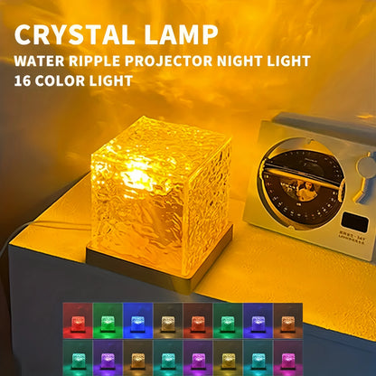 LED Water Ripples Lamp Galaxy Projector Night Light with Remote Control USB Powered A Mood Light Perfect for Home Room Decor