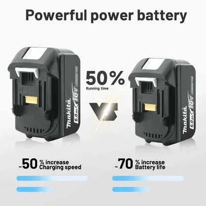 Original Makita 6.0Ah for Makita 18V Battery BL1830B BL1850B BL1850 BL1840 BL1860 BL1815 Replacement Lithium Battery
