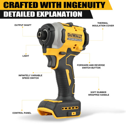 DeWalt Dcd805 Dcf850 DWBAG Lithium Brushless Motor Screwdriver Electric Screwdriver Electric Hand Drill Impact Drill