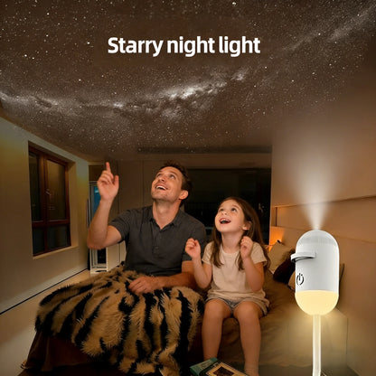 2-in-1 Mini Galaxy Star Projector Night Light – Starry Sky Ambient Lamp, Perfect Gift for Kids, Ideal for Bedroom Sleep